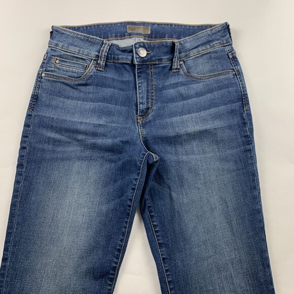 LONG Kut from the Kloth Dark Wash Natalie Bootcut Jeans 8L - Picture 2 of 6